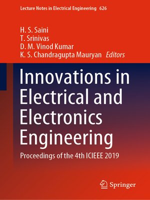 cover image of Innovations in Electrical and Electronics Engineering